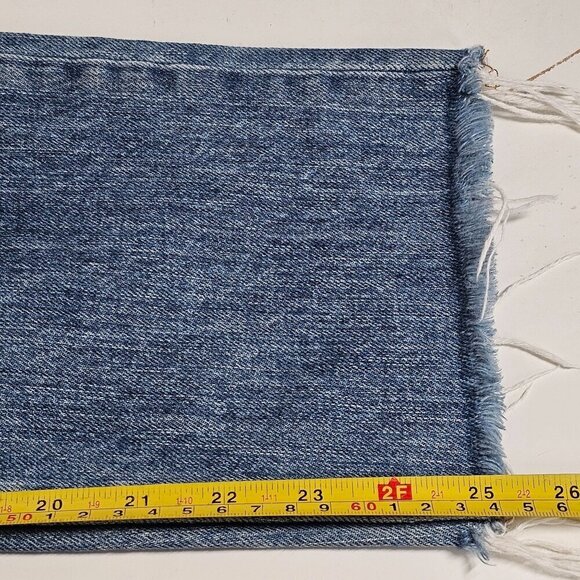 Madewell Rivet & Thread Distressed Straight-Leg Jeans Retro Distressed Size 24 - Picture 14 of 16